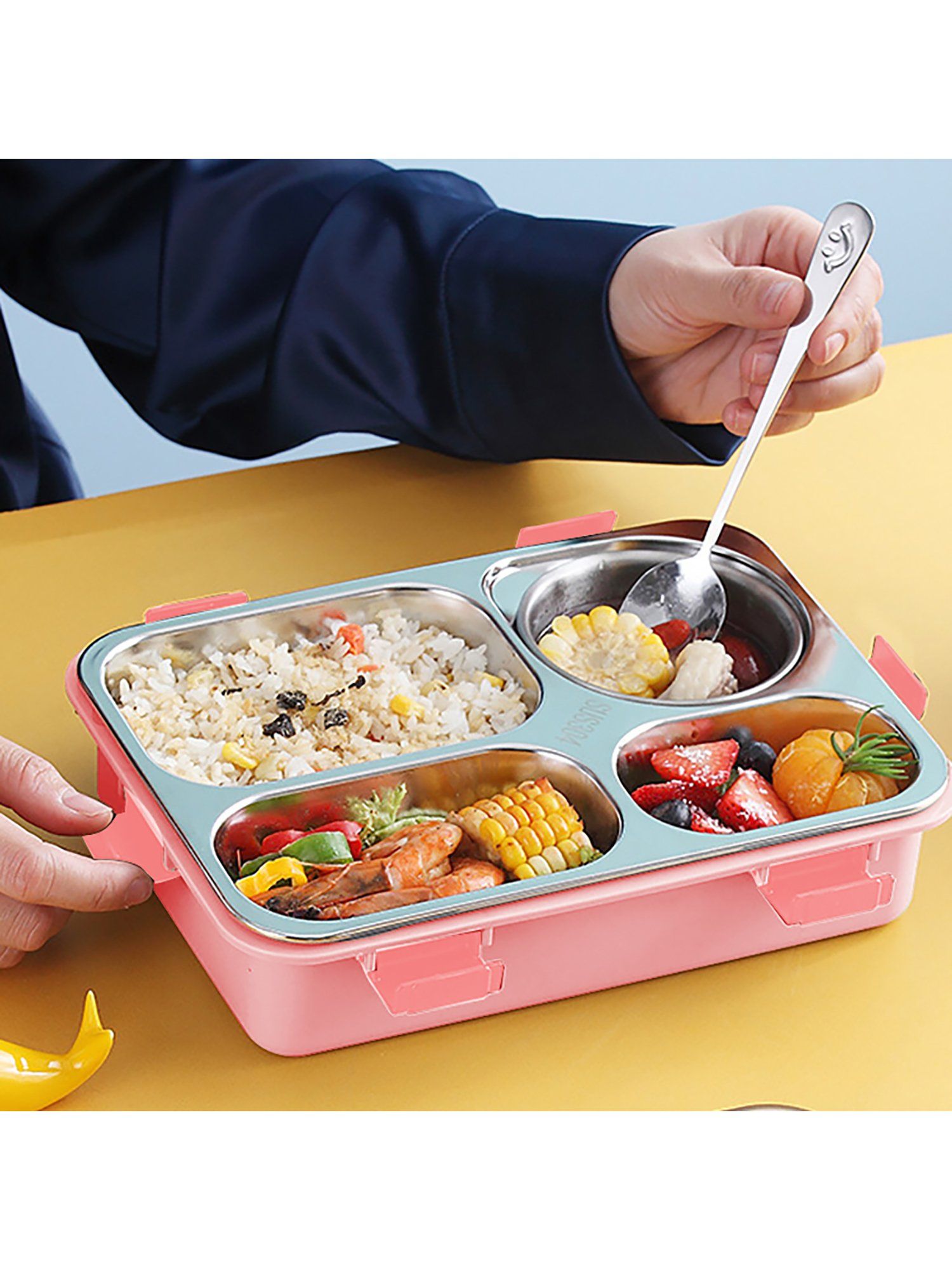 Buy Little Surprise Box Pink Transparent Lid Double Lock Stainless