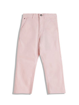 Tommy Hilfiger - Girls Solid Wide-Fit Mid Rise Trouser