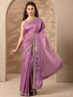 Libas - Silk Blend Saree for Women With Unstitched Blouse