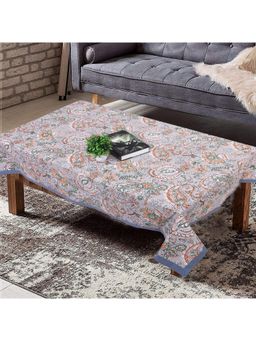 Texstylers - Multi-Color Pure Cotton Printed 4 Seater Centre Table Cloth Cover (4 Seater)