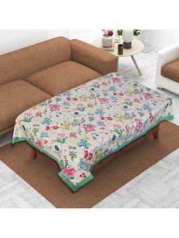 Texstylers - Multi-Color Pure Cotton Printed 4 Seater Centre Table Cloth Cover (4 Seater)