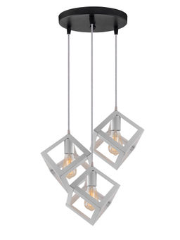 Homesake - Round Cluster White Hanging Cube 6Inch