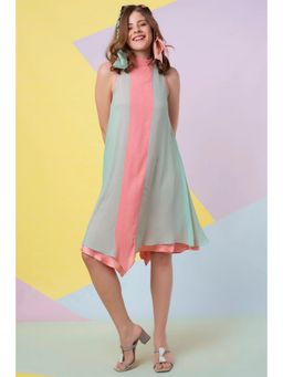 Wendell Rodricks - Seafoam Asymmetrical Dress