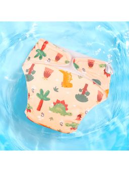 Superbottoms - Kids Peach Printed Reusable Swim Diaper (18-24 months)