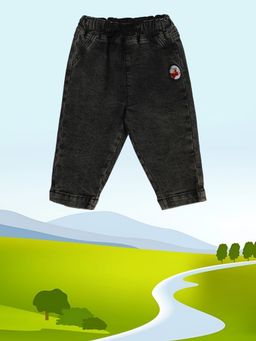MINI KLUB - Solid/Plain Baby Boys Black Denim Jeans
