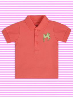 MINI KLUB - Solid/Plain Baby Boys Pink Polo T-Shirt