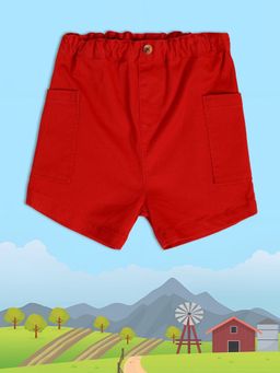 MINI KLUB - Solid/Plain Baby Boys Red Short