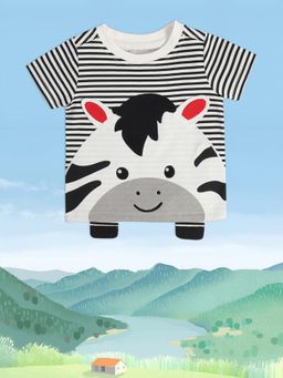 MINI KLUB - Stripes Baby Boys Black T-Shirt