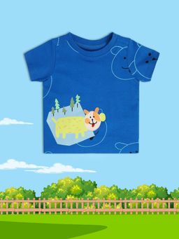 MINI KLUB - Printed Baby Boys Blue T-Shirt