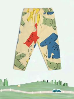 MINI KLUB - Printed Baby Boys Beige Knit Trouser