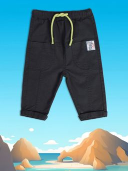 MINI KLUB - Woven Baby Boys Black Woven Trouser
