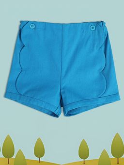 MINI KLUB - Solid/Plain Baby Girls Blue Short