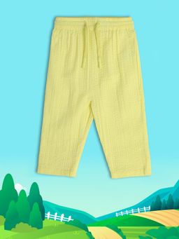 MINI KLUB - Solid/Plain Baby Girls Yellow Trouser