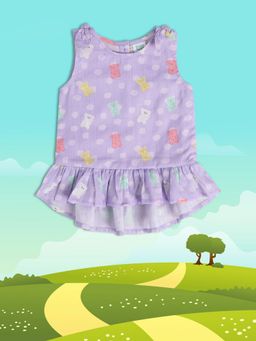 MINI KLUB - Printed Baby Girls Purple Top