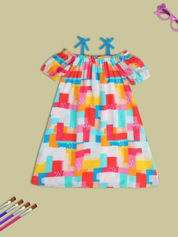 MINI KLUB - Printed Girls Multi Dress