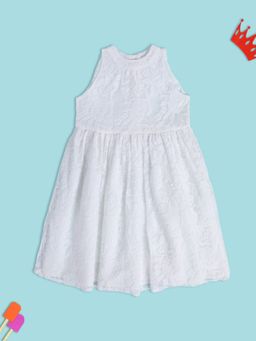 MINI KLUB - Embroidered Girls White Dress