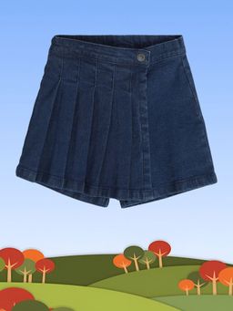 MINI KLUB - Solid/Plain Girls Blue Short