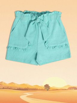 MINI KLUB - Solid/Plain Girls Blue Short