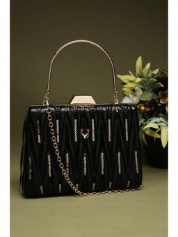 Allen Solly - Women Black Party Sling Bag With Detachable Strap