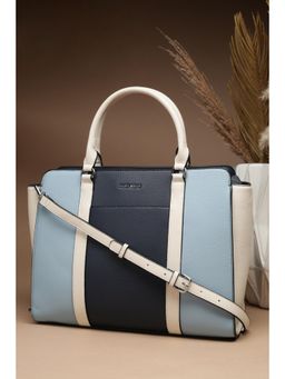Allen Solly - Women Blue Formal Handbag With Detachable Strap