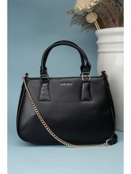 Allen Solly - Women Black Casual Handbag With Detachable Strap