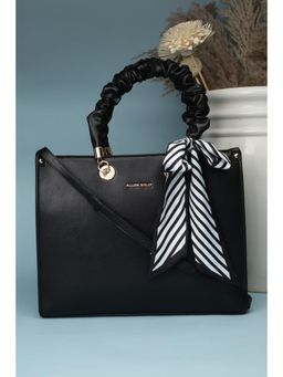 Allen Solly - Women Black Casual Handbag With Detachable Strap