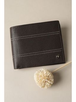 Van Heusen - Men Brown Genuine Leather Wallet