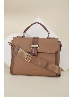 Van Heusen - Women Brown Textured Casual Sling Bag With Detachable Strap