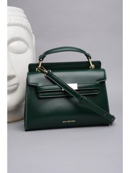 Van Heusen - Women Green Solid Casual Handbag With Detachable Strap