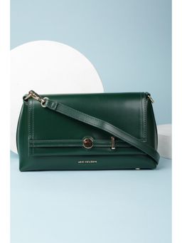 Van Heusen - Women Green Solid Casual Sling Bag With Detachable Strap