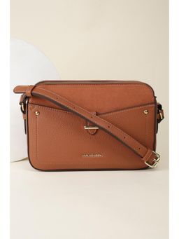 Van Heusen - Women Brown Textured Casual Sling Bag