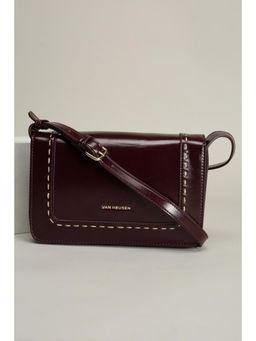 Van Heusen - Women Brown Solid Casual Sling Bag