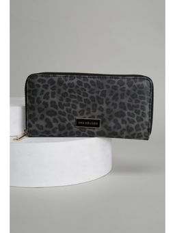 Van Heusen - Women Grey Printed Casual Wallet