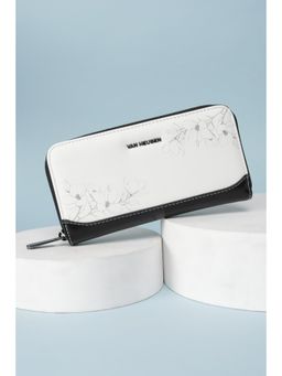 Van Heusen - Women White Printed Casual Wallet