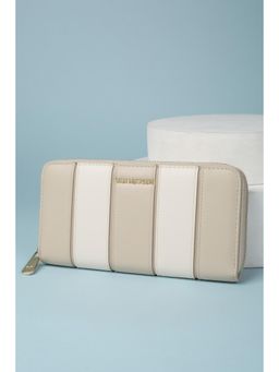 Van Heusen - Women Beige Colorblock Casual Wallet