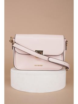 Van Heusen - Women Pink Solid Casual Sling Bag With Detachable Strap