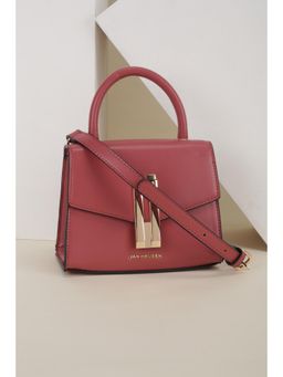 Van Heusen - Women Pink Solid Casual Sling Bag With Detachable Strap