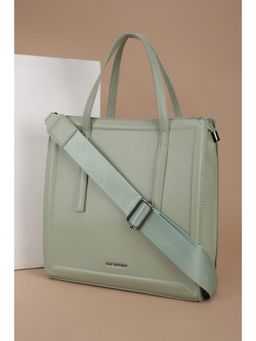Van Heusen - Women Green Solid Casual Handbag With Detachable Strap
