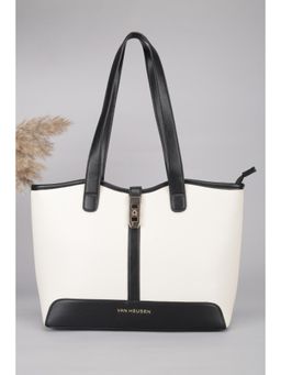 Van Heusen - Women White Colorblock Casual Handbag