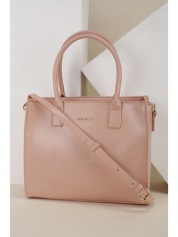 Van Heusen - Women Peach Solid Casual Handbag With Detachable Strap