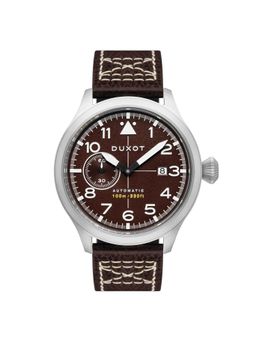 Duxot - Altius Pilot Mechanical Automatic Brown Round Dial Mens Watch - Dx-2024-03