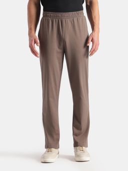 Jockey - AM49 Men Super Combed Cotton Rich Slim Fit Trackpants - Dark Khaki