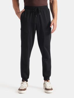 Jockey - AM72 Men Super Combed Cotton Rich Regular Fit Jogger - Black