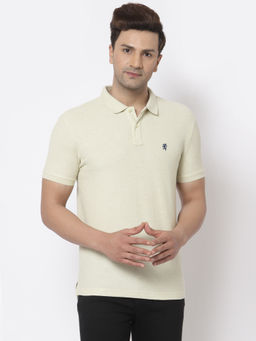 Red Tape - Mens Lime Yellow Half Sleeve Cotton Polo T-Shirt