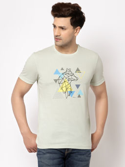 Red Tape - Mint Green Cotton Mens T-Shirt