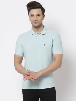 Red Tape - Mens Light Blue Half Sleeve Cotton Polo T-Shirt
