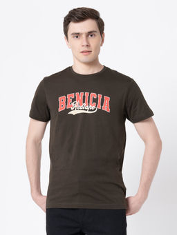 Red Tape - Dark Olive Cotton Mens T-Shirt
