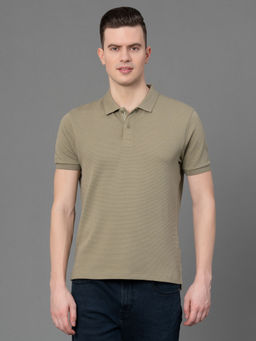 Red Tape - Olive Modal Poly Cotton Mens Polo T-Shirt