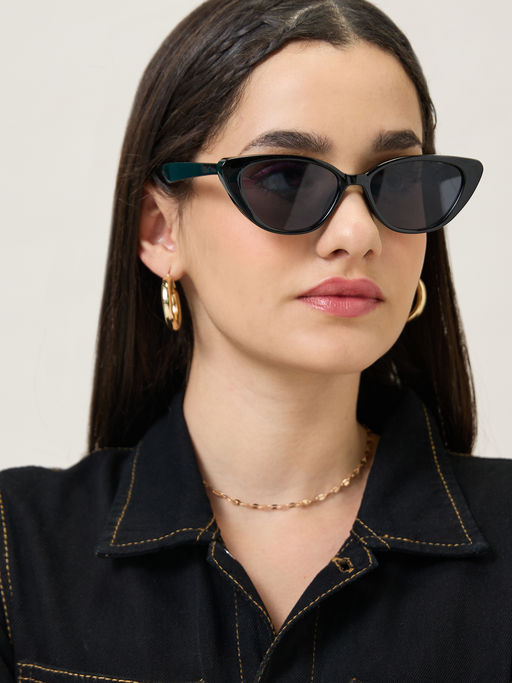 Buy MIXT by Nykaa Fashion Black Cat Eye Everyday Acrylic