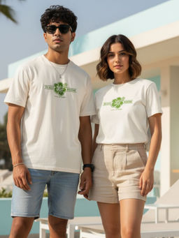 RIGO - White Printed Cotton Regular Fit T-Shirt